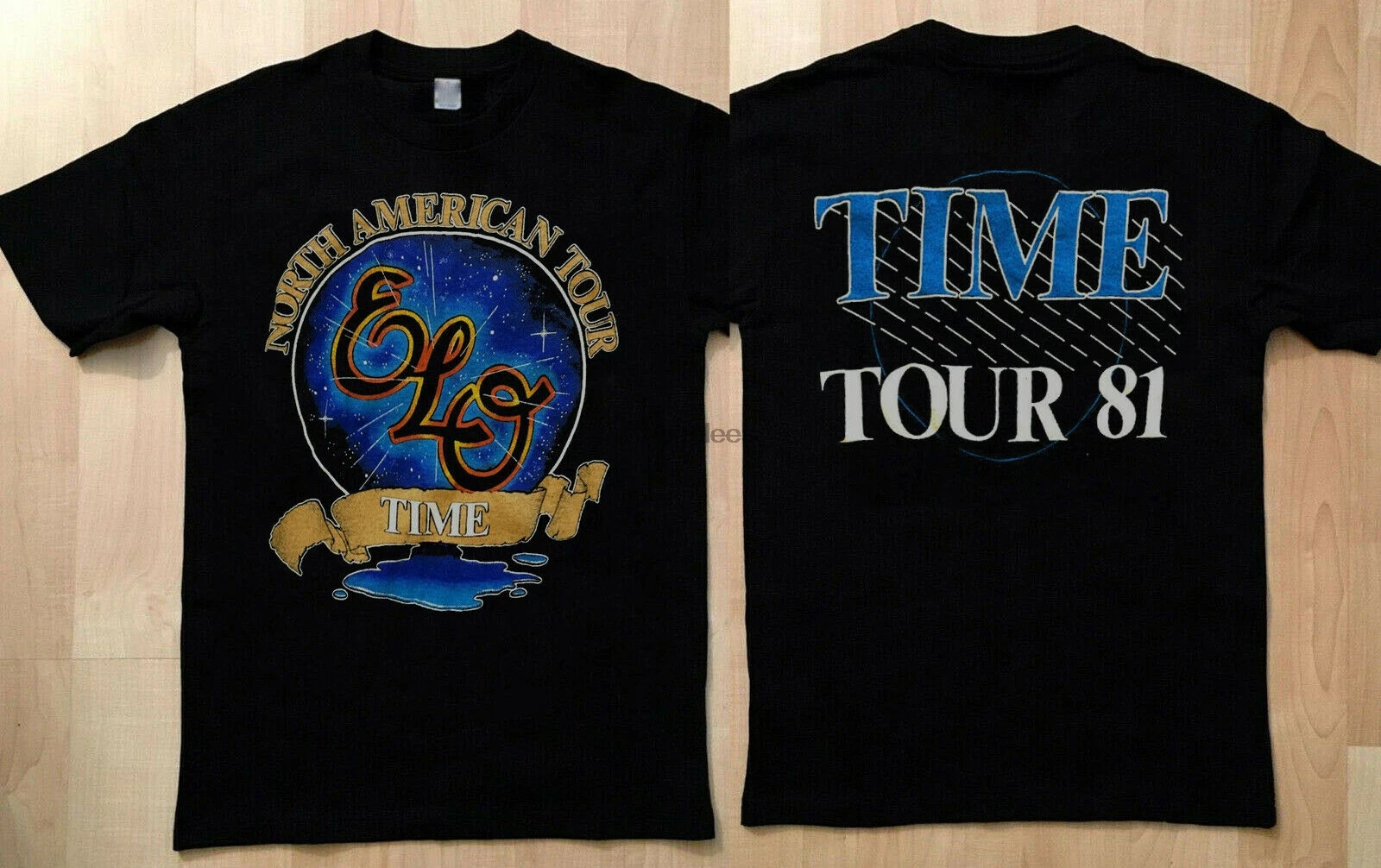 Винтажная редкая футболка ELO Time североамериканский Тур 1981 новая популярная -