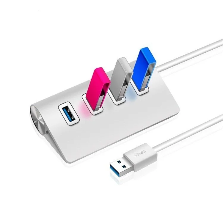 

Type-C Aluminum Alloy 4-Port USB3.0 HUB 5Gbps Splitter USB C HUB OTG Adapter For Redmi Huawei GALAXY Phones Mac iMac