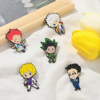 hunter x hunter womens brooch on clothes japanese anime accessories manga badges on backpack enamel lapel pins jewelry men gift