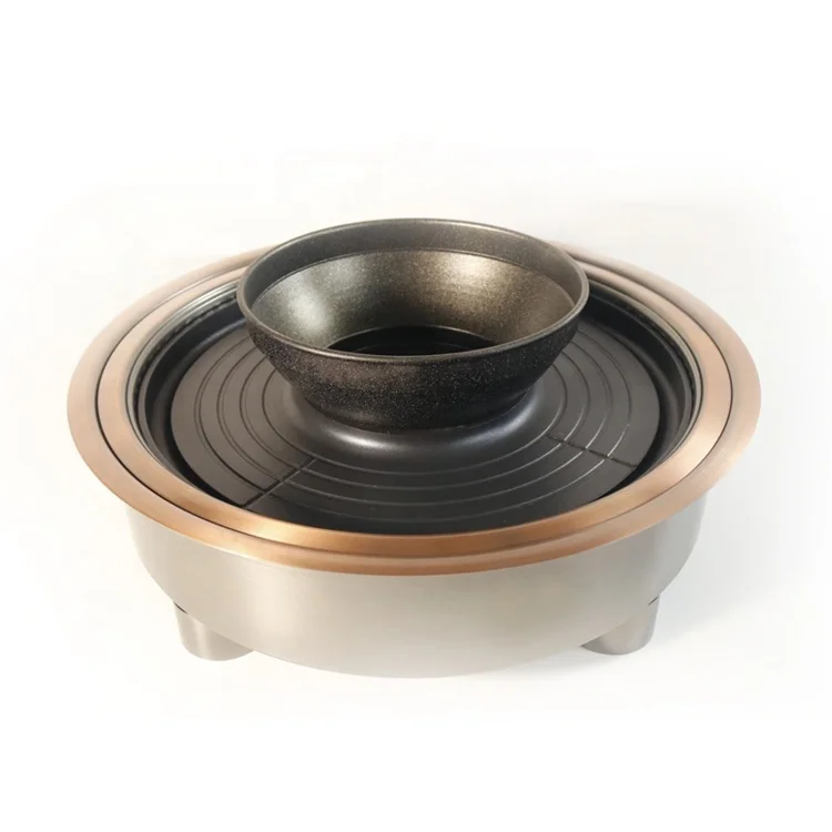 

Yawei commercial 490 electric oven Korean hot pot barbecue integrated pot