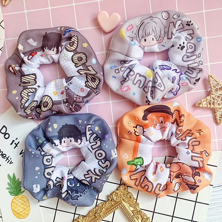 

Милая повязка на голову Grandmaster of Demonic Culture Wuxian, эластичные аксессуары, резинка для волос, кольцо для девушек, двойной хвост, головной убор