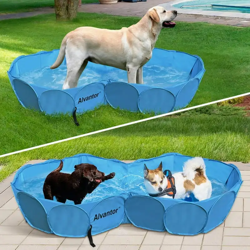 

Swimming Pool Foldable Portable Indoor Outdoor Pond Pit Kids Pet In-Ground Round