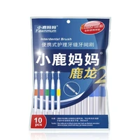 10pce interdental brush curved interdental brush cleaning tooth socket toothbrush correction tooth gap cleaning brush