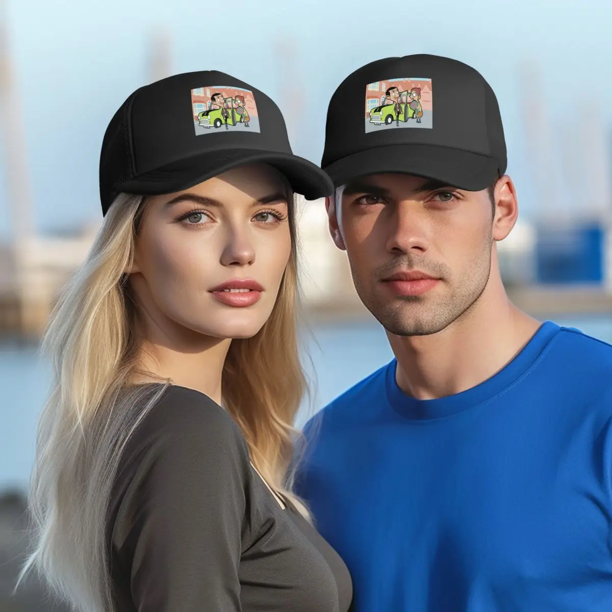 Сетчатые бейсболки Mr Bean Snapback, модные бейсболки, дышащие повседневные бейсболки, уличные унисекс (art.: 3920cb08698cb) - 3920cb08698cb