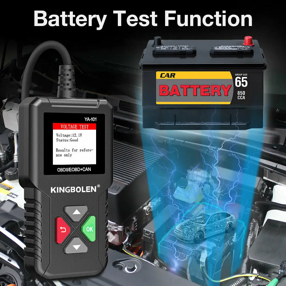 KINGBOLEN YA101 OBD2 сканер Автомобильные диагностические инструменты OBDII EOBD считыватель