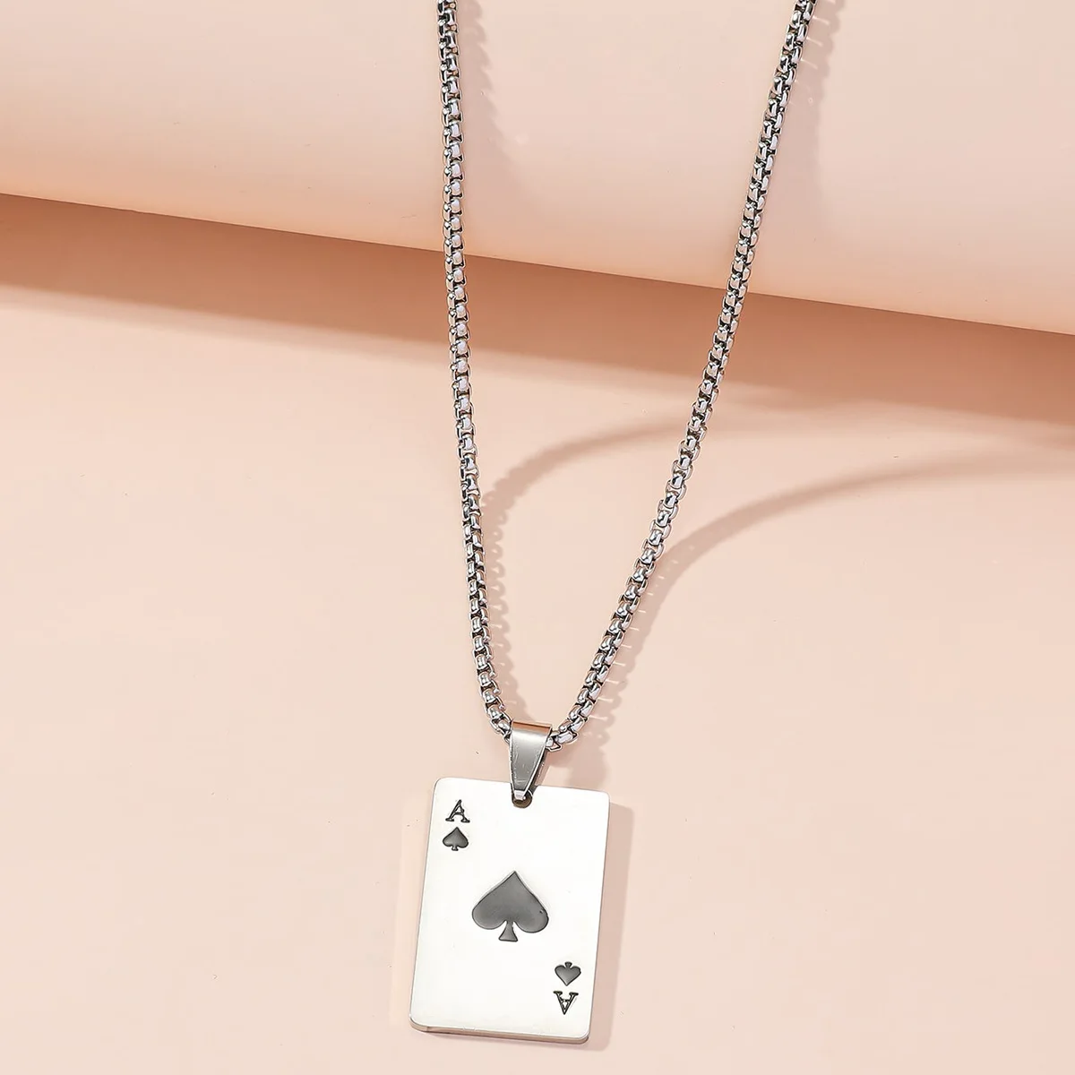 Новинка брелок для ключей Lucky Spades сердце Ace нержавеющая сталь черный красный