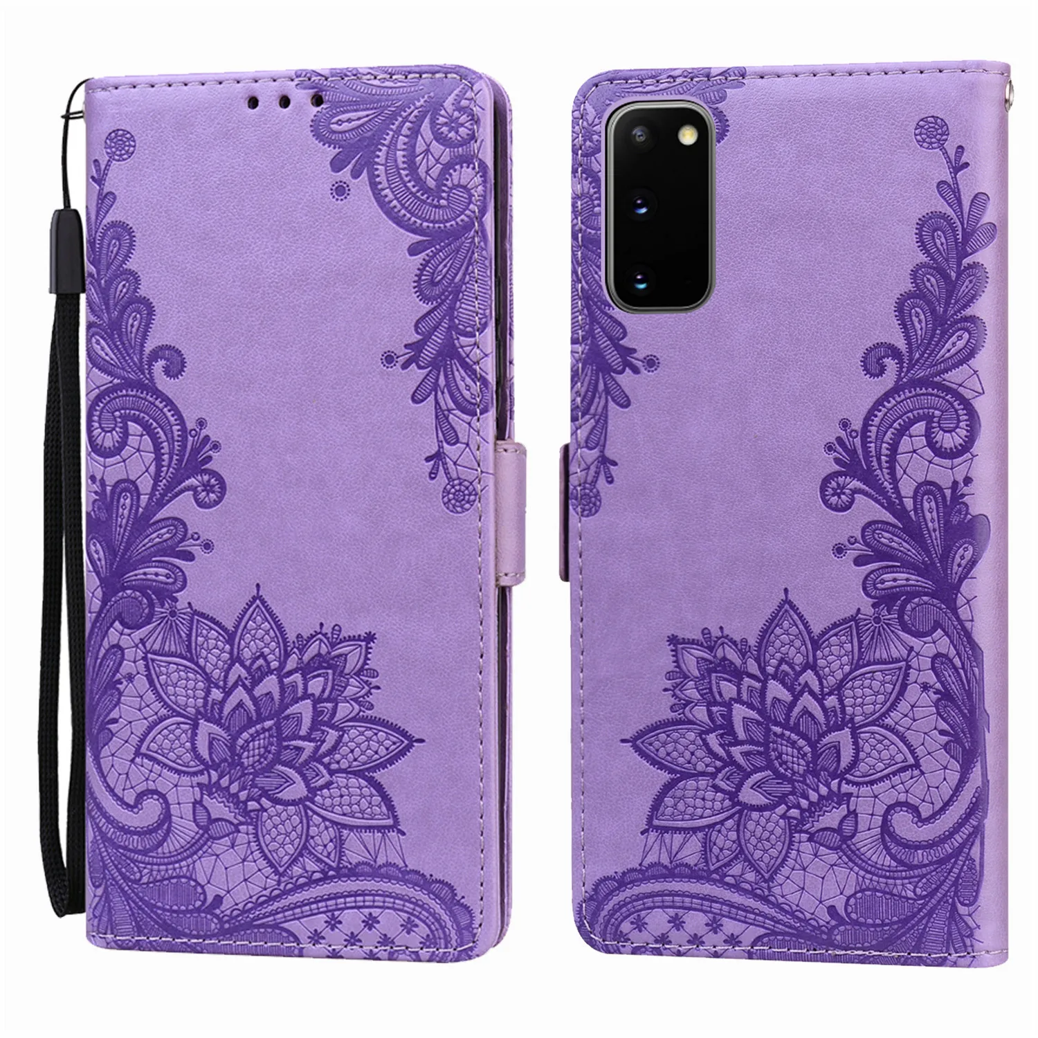 Кожаный флип-чехол для телефона Samsung Galaxy A02S A12 A22S A32 A42 A52 A72 A03S A13 A23 A33 A53 Роскошный чехол-кронштейн с тиснением и кошельком (art.: 3920bdb0058ca) - 3920bdb0058ca