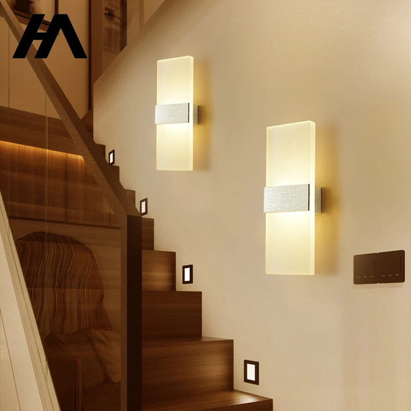 

Simple Modern Led Wall Light up down indoor living room reading wall bracket Light led acrylic Simplicity Decorative wall light