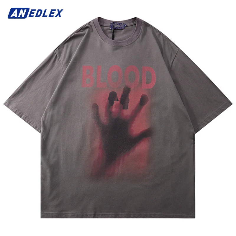 

Футболка мужская с изображением демона, хлопковая рубашка в стиле хип-хоп, с коротким рукавом, уличная одежда в стиле Харадзюку, лето 2022