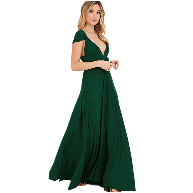 Женское длинное платье с открытой спиной элегантное Бандажное винтажное в стиле