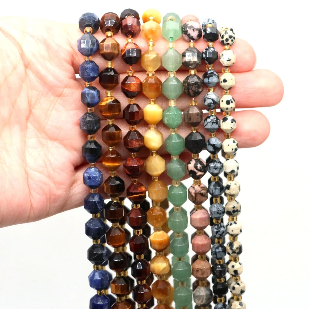 Бусины из натурального граненого камня