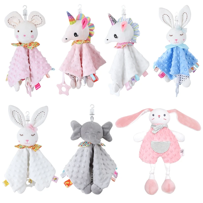 

Baby Sleeping Dolls Plush Stuffed Toys Cartoon Bear Bunny Soothe Appease Towel Appease Doll For Newborn Soft Comforting Bib Gift