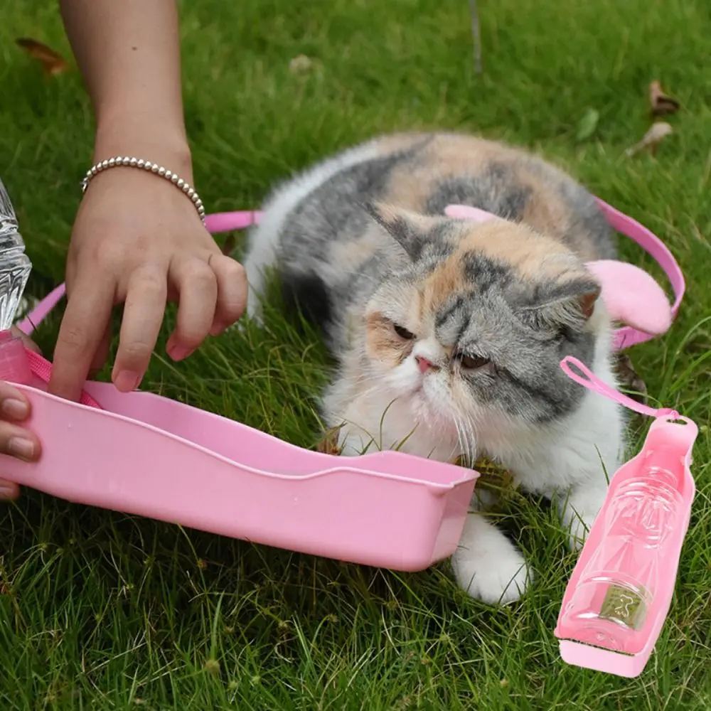 250ml/500ml Foldable Plastic Pet Dog Water Bottle For Dogs Cats Travel Puppy Drinking Bowl Cup Outdoor Pets Water Feeder