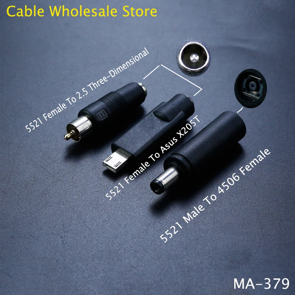 

5.5mm*2.1mm To 2.5mm Male DC19V 100WPower Jack Charger Head Adapter For Asus Eeebook X205T X205 Laptop Power Connector Converter