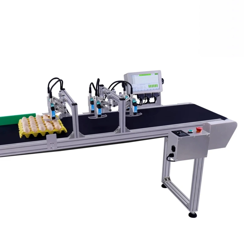 

T600P Six Head Egg Coder High-resolution Thermal Foaming Inkjet Egg Marking Machine Industrial Inkjet Printer