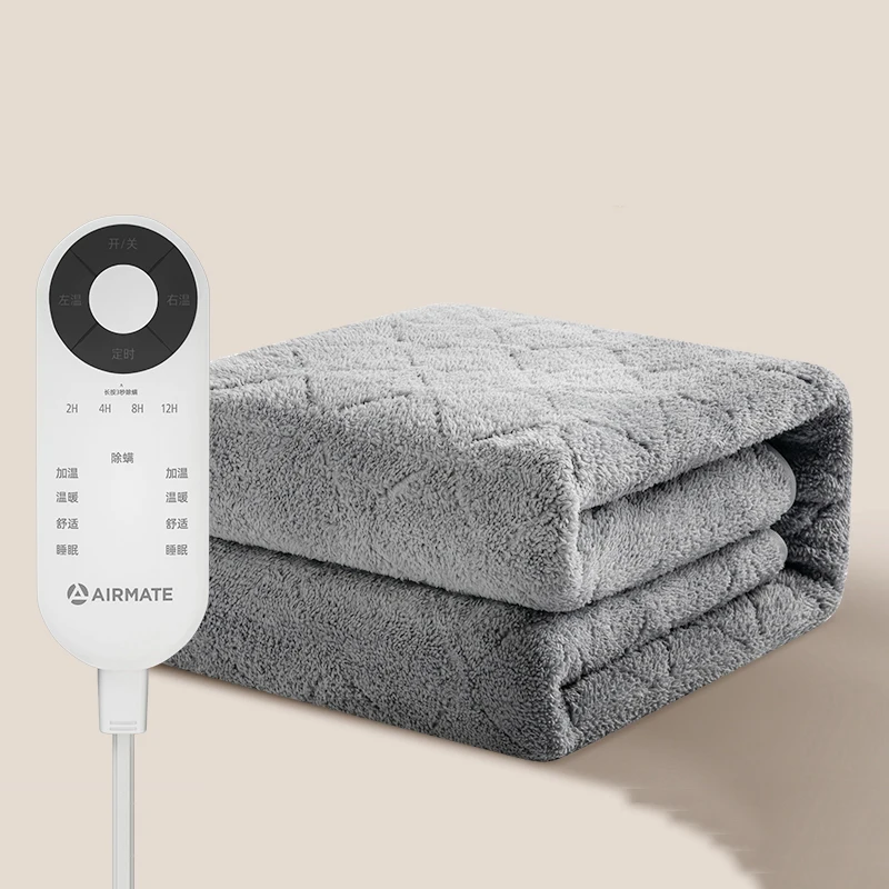 Thermostat Electric Blanket Warm Uk Plug Thick Winter Heated Mattress Pad Double Electrische Bovendeken Smart Body Warmer