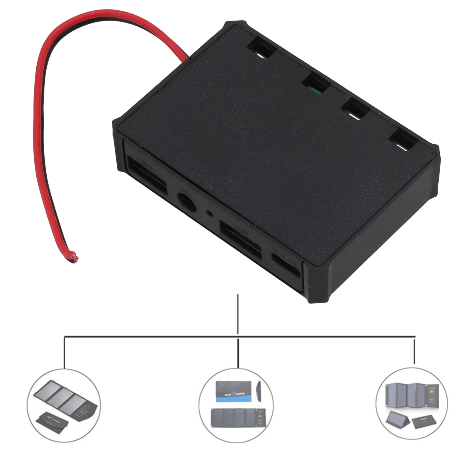 Контроллер системы питания для солнечной панели с разъемом типа C 2 USB-интерфейса 1