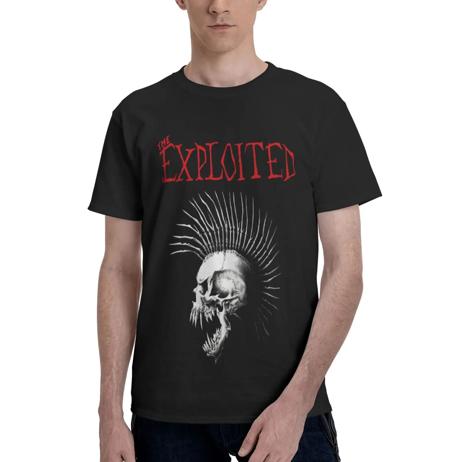 

Официальная Мужская футболка с надписью "The Exploited Beat", мужские футболки, мужская рубашка, футболка, блузка, мужская рубашка, мужская одежда