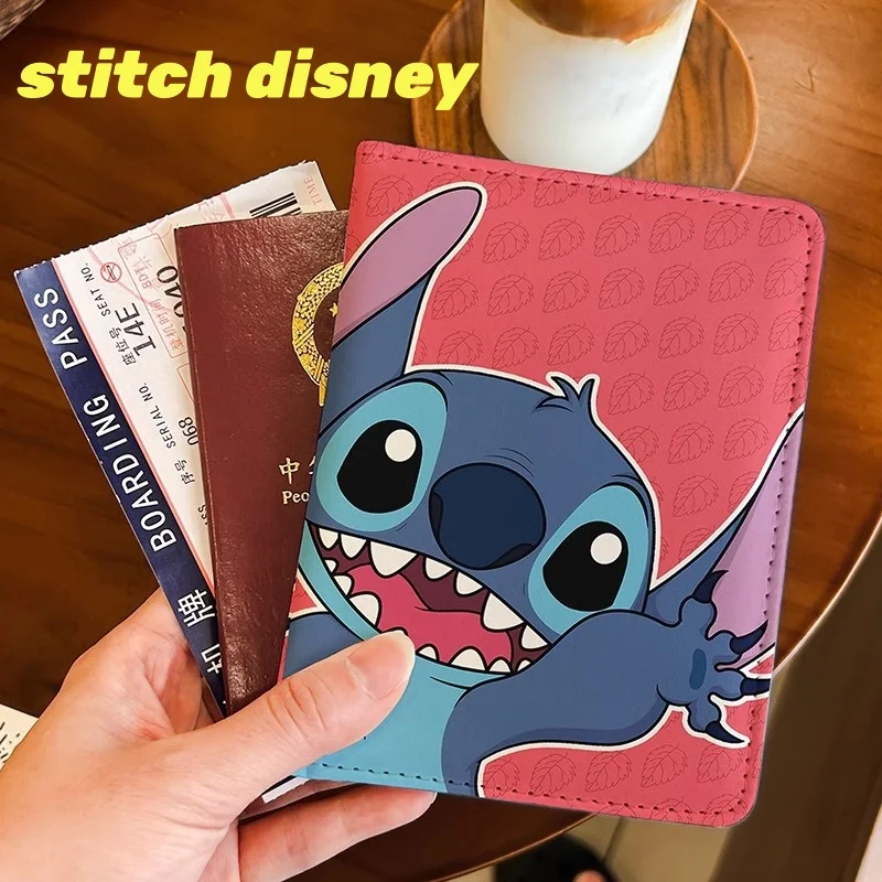 Стежка Disney Star Baby Stitch Стич Симпатичный зажим для паспорта Сертификатный пакет