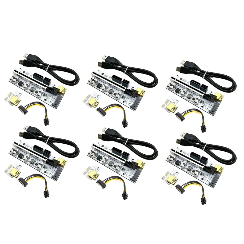 

6 шт., интерфейсы USB 3,0 SATA, 1X до 16X 60 см