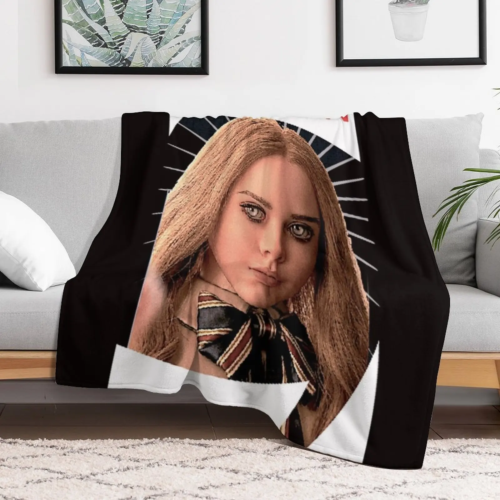 M3GAN MEGAN MOVIE DOLL пледы диванное одеяло дорожные одеяла