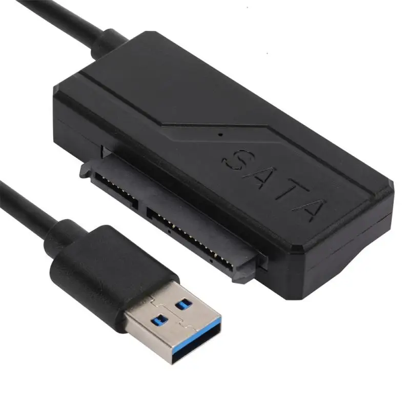 

Черный кабель Sata к Usb-накопителю, адаптер Usb 3,0, прочный кабель для жесткого диска, медный кабель адаптера, высокоскоростной совместимый
