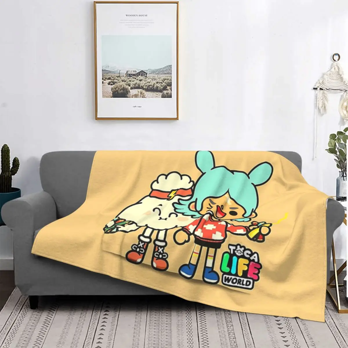 

Toca Life World покрывало Touch Life World флисовое всесезонное милое ультрамягкое покрывало s для дома ковер