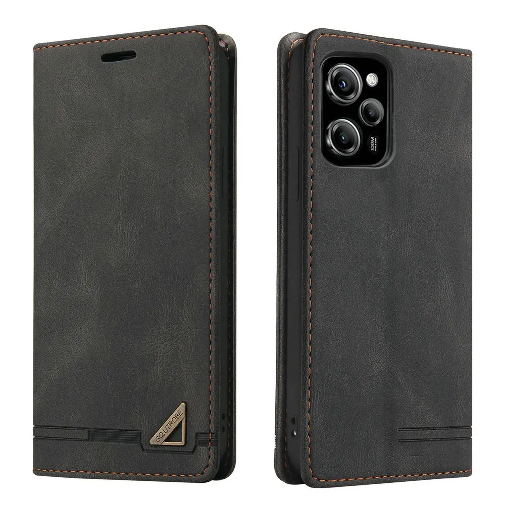 Poco C55 X4 GT X3 NFC X5 5G Flip Case RFID Leather Texture Book Shell for Xiaomi Poco X5 Pro Case Mi C40 F4 3 X 5 M 4 3X M5s F3