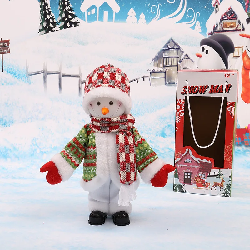 

Christmas Electric Snowman Decorations Childrens Gifts Home Shopping Mall Shop Scene Layout Dress Up Creative Ornaments