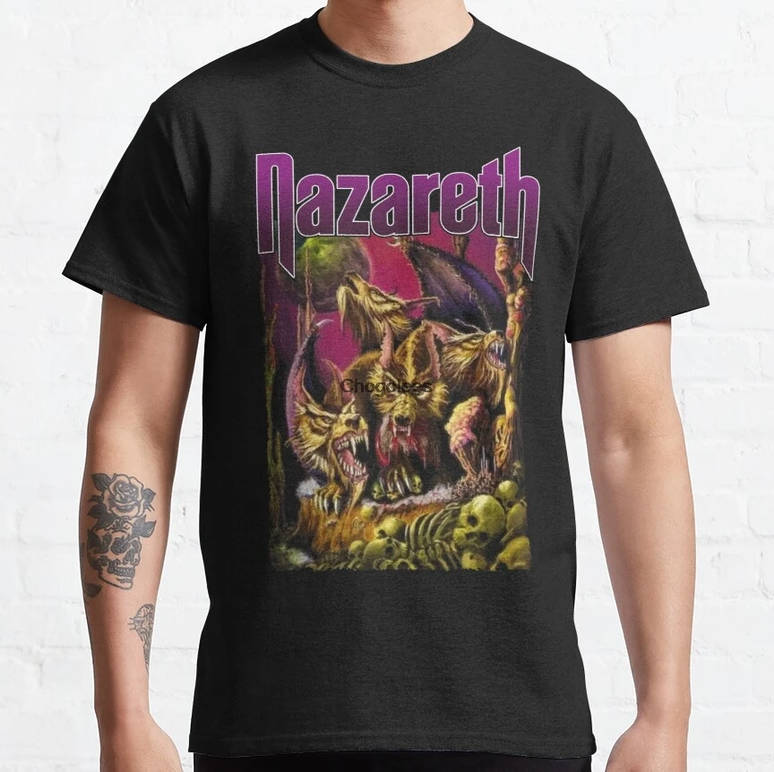 

T-Shirt pour hommes et femmes, vêtement de la bande power merch NAZARETH