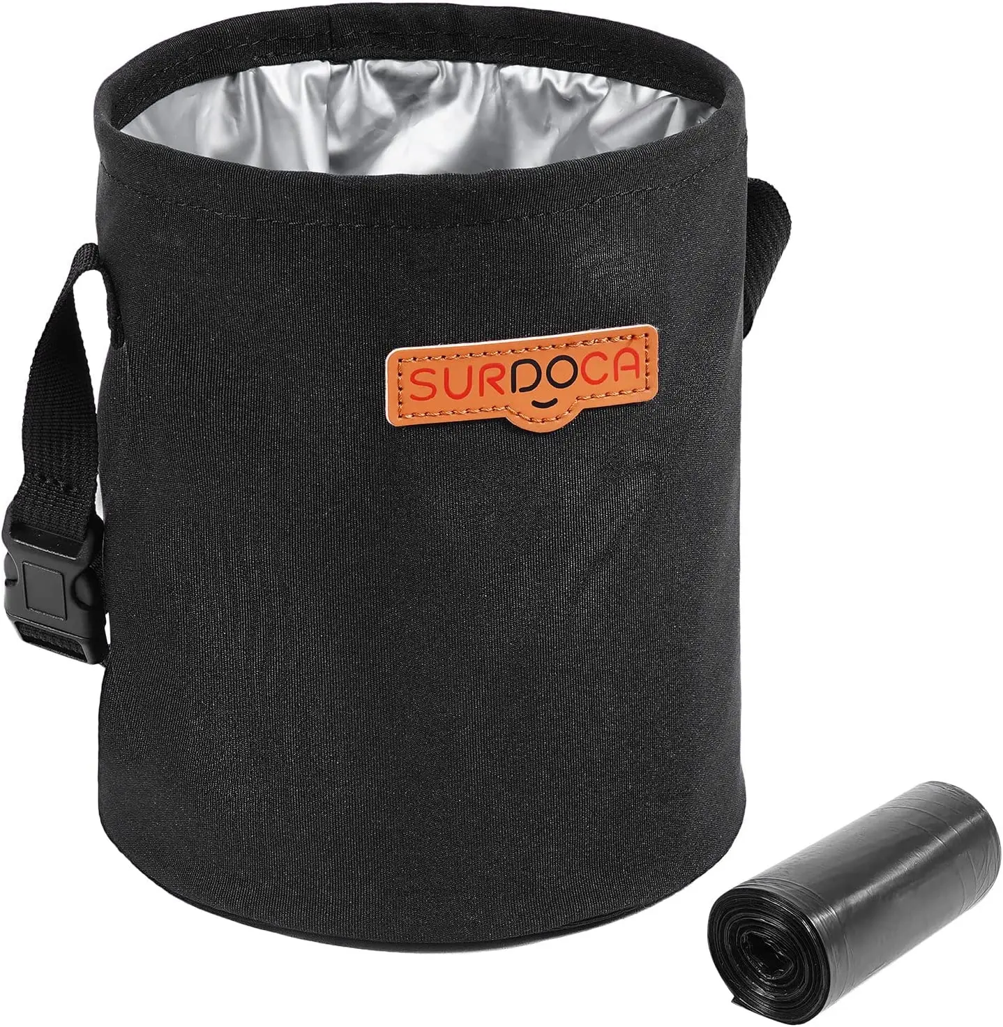 

SURDOCA Waterproof Car Trash Can, Portable Hanging Garbage Bin, Foldable, Leakproof Interior Liners, Car Acessories