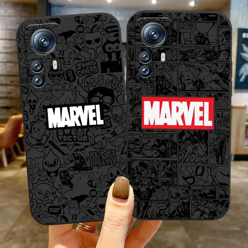 

Avengers Marvel Logo Comics Phone Case For Xiaomi Mi 13 12T 12S 12X 12 11 11T 11i 10T 10 9 8 Pro Lite Ultra 5G Black Cover