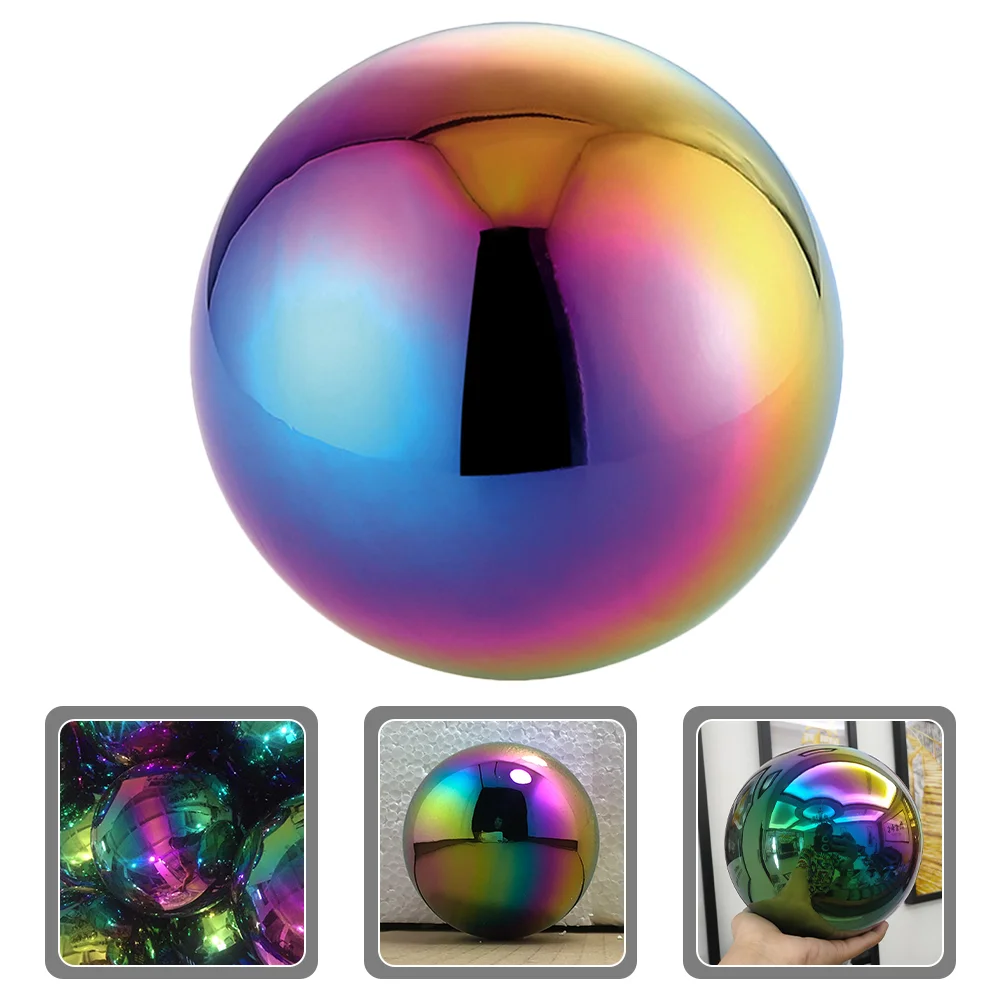 

Garden Reflective Ball Outdoor Mirror Globe Gazing Balls Gardens Stainless Steel Decor