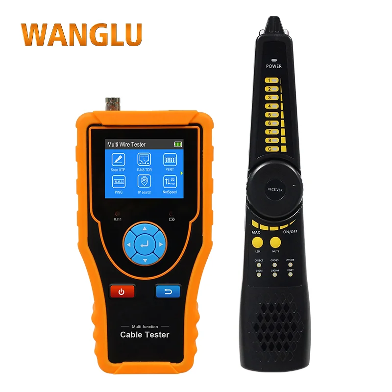 

WANGLU Multifunction LAN Network Cable Tester RJ45 TDR cable circuit short test with PoE/PING/Port flashing function