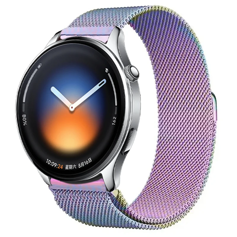 Фото Миланский ремешок 22/20 мм для Xiaomi Watch 5/S5 S4-3-2, спортивный браслет из нержавеющей стали для OPPO Watch S/X2/X3, Realme Watch 5/S Band №3