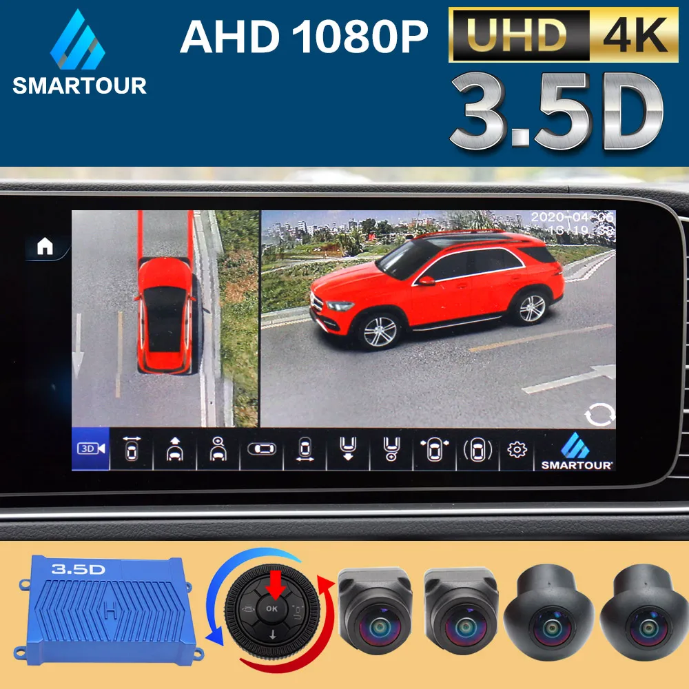 

Панорамная камера SMARTOUR 360 °, 1080P, AHD, задняя/передняя/левая/правая, 360, панорамные аксессуары для автомобиля, android, D, 4K, HD