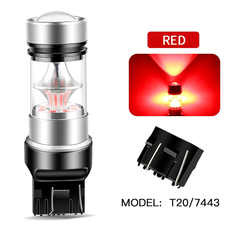 

Стоп-сигнал Canbus T20 W21/5W 7443 светодиодный/стоп-сигнал хвостовые лампы, 12 В, красный, для Mazda Mazda2, Mazda3, Mazda5, Mazda6, CX-5, CX-7