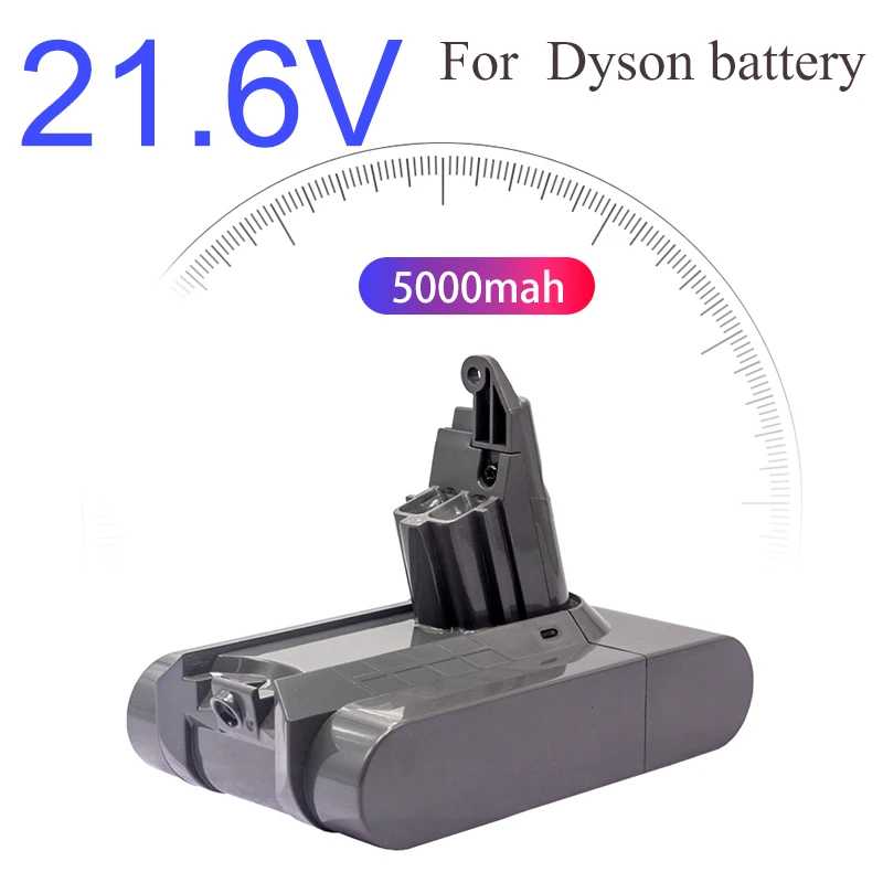 

21.6V 5000mAh Replacement Battery for Dyson Li-ion Vacuum Cleaner SV09 SV07 SV03 DC58 DC61 DC62 DC74 V6 965874-02 Animal Battery