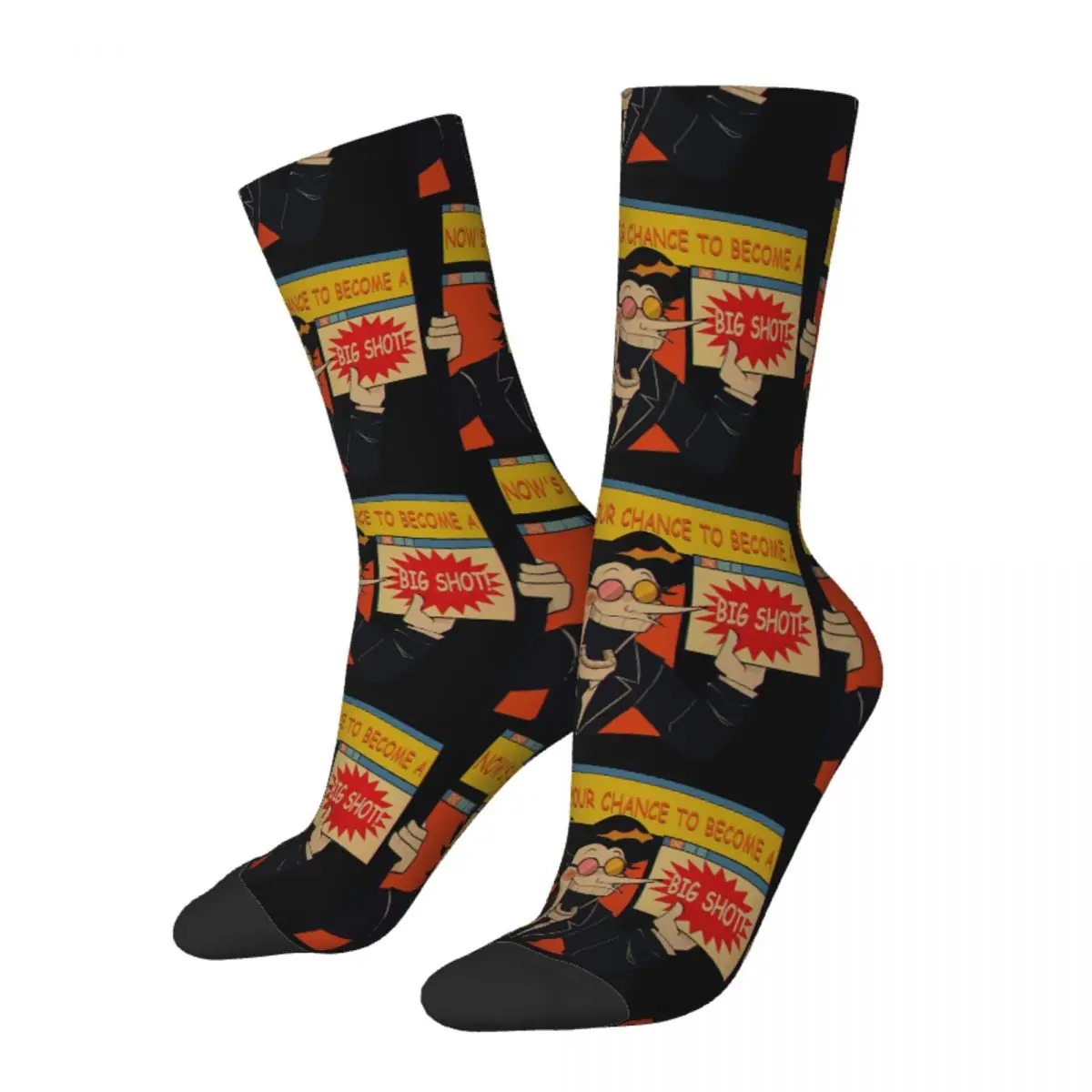 

Funny Crazy Sock for Men Big Shot Hip Hop Vintage Deltarune Game Kris Susie Ralsei Game Happy Quality Pattern Printed Boys Sock