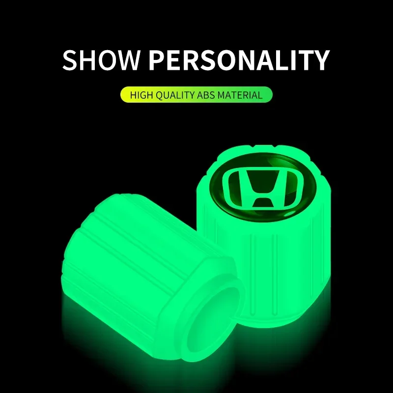 Автомобильная светящаяся крышка клапана для шин электромобиль Honda Civic Accord Pilot Fit Crv