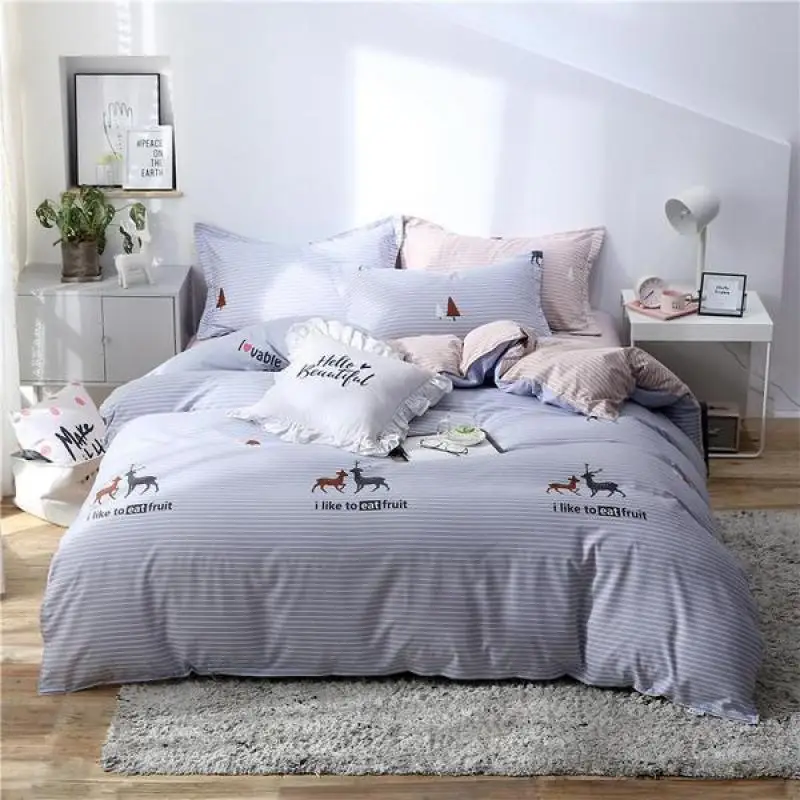 

Nordic Style Quilt Cover Double Queen King Full Twin Comforter Case 240x220cm Edredon Bedding Set Duvet Cover and Pillowcase