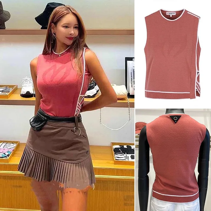 

Golf Women's Sleeveless Top GOLF Red Casual Knitted Vest