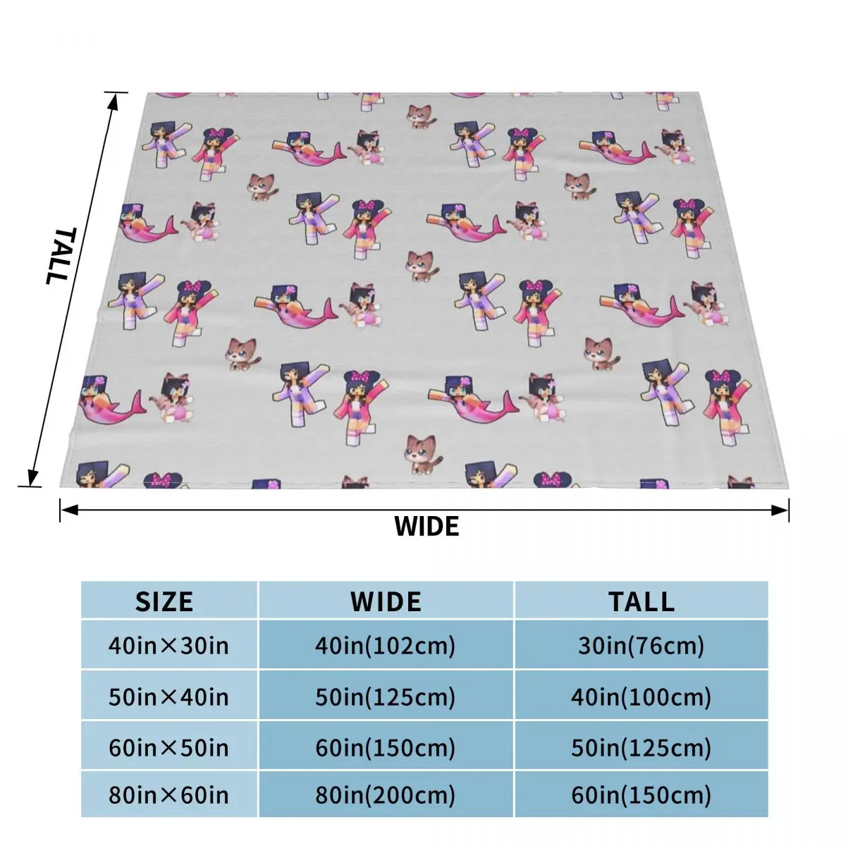 Мультяшное игровое одеяло Aphmau бархатные зимние многофункциональные супер