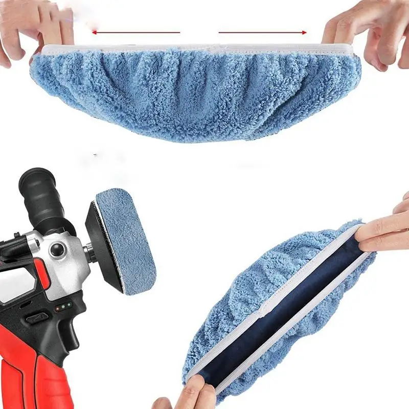 1 шт. полировальная Накладка для автомобиля мягкая накладка из микрофибры 5-6