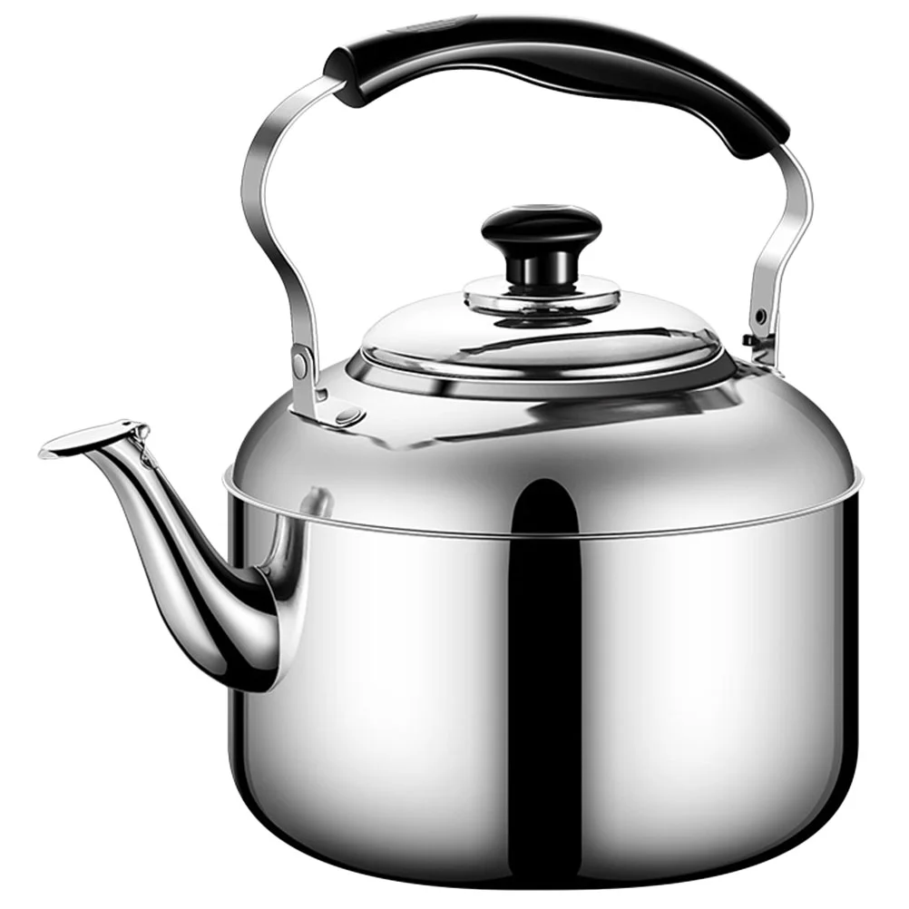 

Kettle Tea Stove Whistling Stovetop Teapot Steel Stainless Camping Pot Water Boilingkettlesgas Container Sounding Boil Large