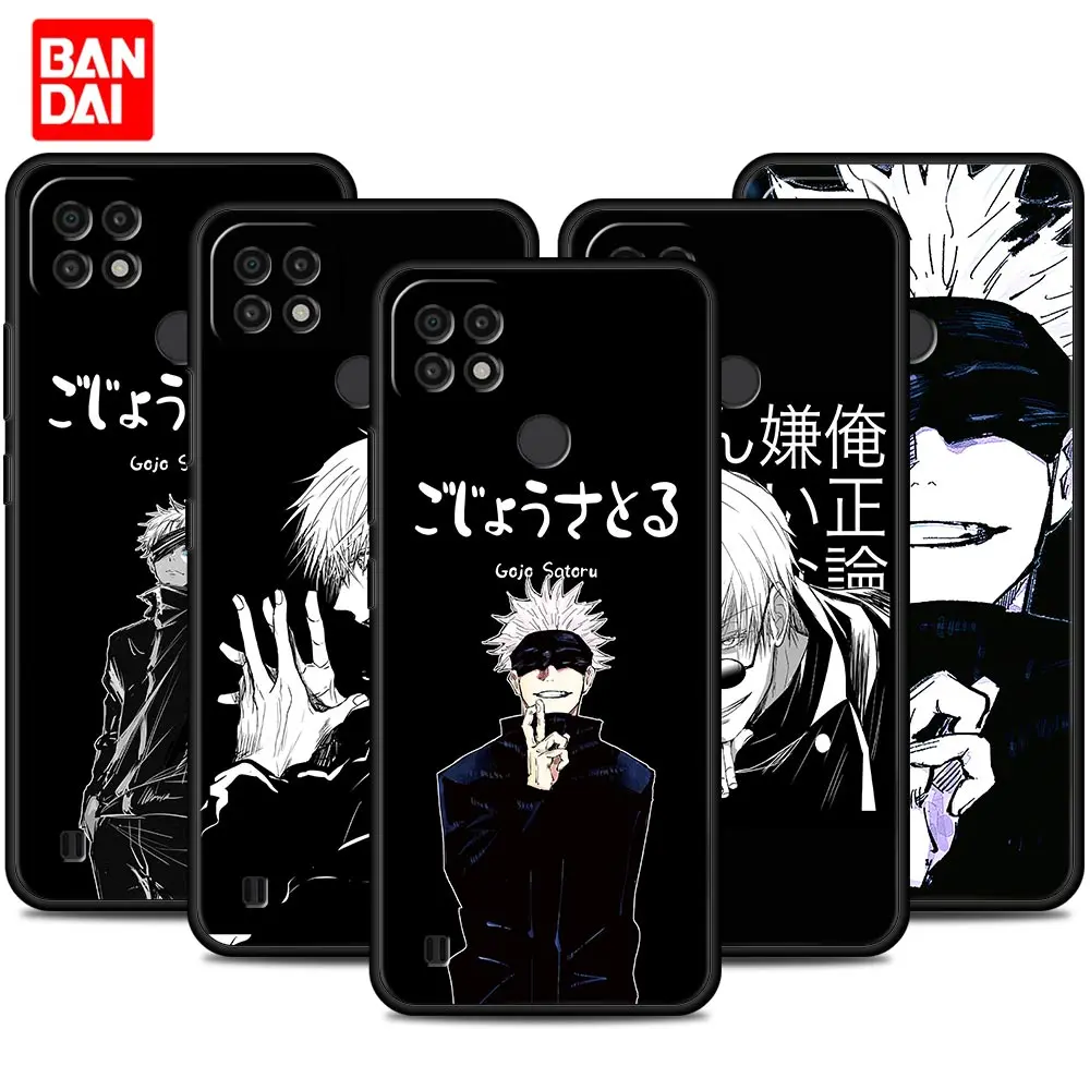 

Jujutsu Kaisen Japanese Anime Case for Realme 8i 8 Pro C21Y C25 C11 C20 7 7i 9i XT GT GT2 C15 C3 C21 2020 Black Phone Silicone