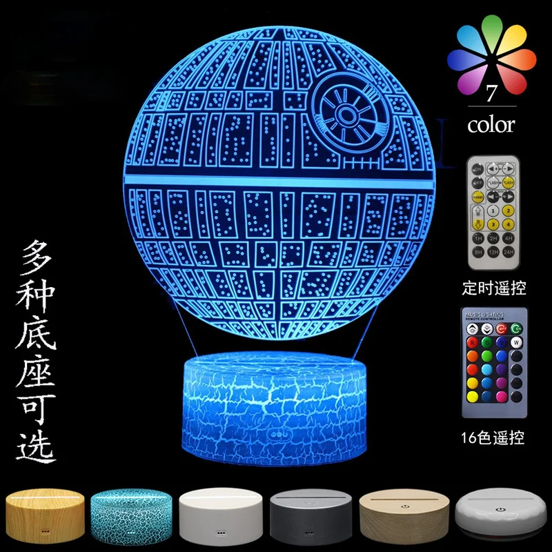 

Hasbro Star wars Yoda Baby Jedi Knight 3D Colorful Touch Table Lamp Night Light LED Light Creative Christmas Birthday Gift