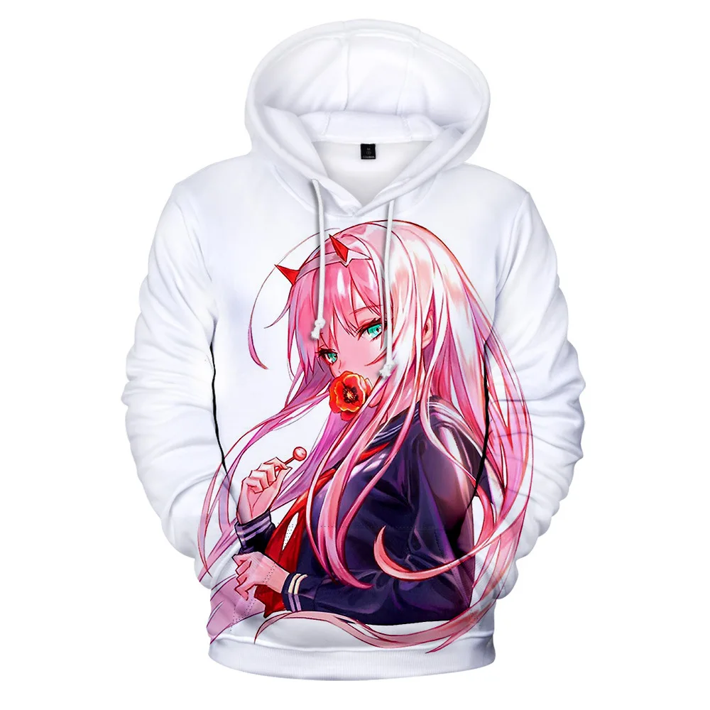 

Anime Hoodie Darling In The Franxx 02 Zero Two Hoodies Sweatshirts Boys/girls Hooded Men/women Clothing Children Pullovers TOPS