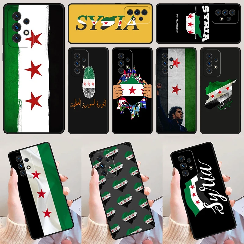 Чехол для телефона с флагом Сирии Samsung A52 A72 A73 A20e A21S A50 A70 A11 A12 A42 A31 A40 A51 A71 A32 A80 A91