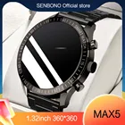 Смарт-часы SENBONO MAX5 мужские водонепроницаемые, 1,32 дюйма, 2021*360